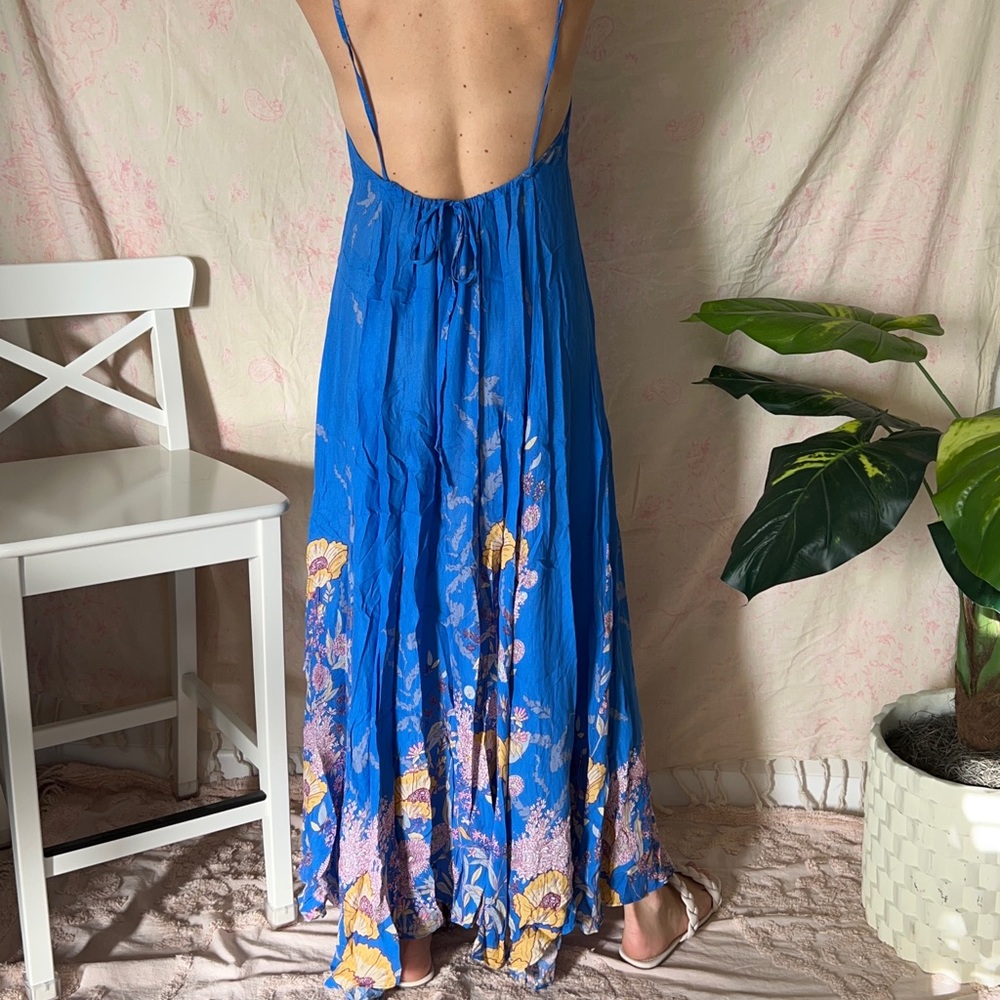 Free People thin, free flowing floral maxi dress